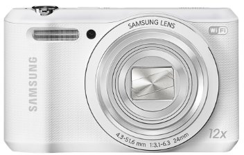 Samsung WB35F 16.2MP Smart WiFi & NFC Digital Camera with 12x Optical Zoom and 2.7 LCD White (Renewed)