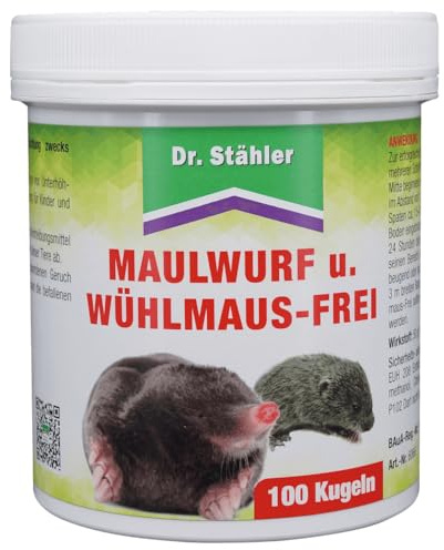 Dr. Stähler Maulwurf- und Wühlmausfrei 100 Kugeln