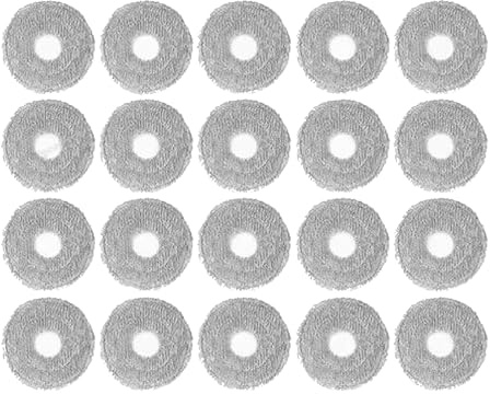 ZLiT Lot de 20 serpillères de rechange pour aspirateur Dreame L40s Pro Ultra/L40s Ultra (blanc)