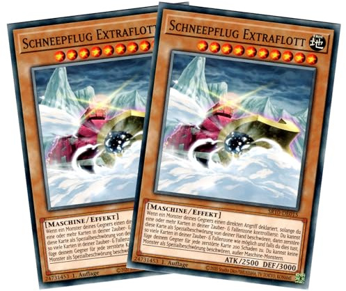 Schneepflug Extraflott - Spar-Duo (2 Karten) - SR10-DE015 - Common - Deutsch - 1. Auflage - Yugioh - Structure Deck: Mechanized Madness - mit RC-Fieldcenter