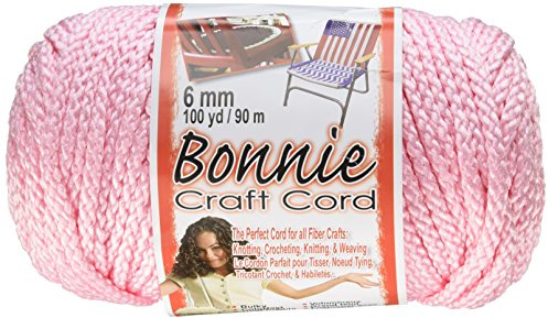 Pepperell Bonnie Cordón para Manualidades de macramé de 6 mm, 91,5 m, Rosa