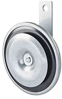 HELLA 3AL 002 952-871 Horn - M26 - 24V - 115dB(A) - Frequenzbereich: 335Hz - Tiefton - Gehäusefarbe: grau - Flachsteckanschluss