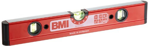 BMI 698040 Robust Alu-Spirit Level, Red, 40 cm