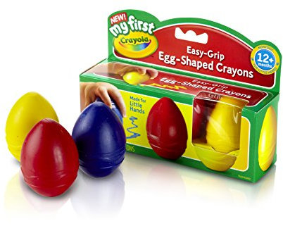 CRAYOLA Minikids 81-1345-E-000 Wax Crayons Egg Shape Set of 3