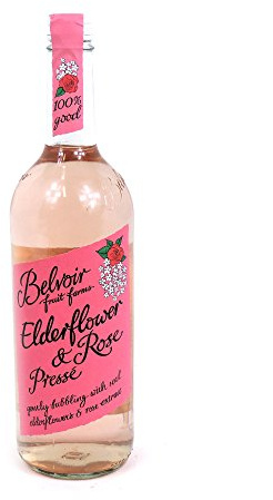 Case of 12 x Belvoir Elderflower & Rose Presse (750Ml) Gluten Free With Added Sugar Vegan