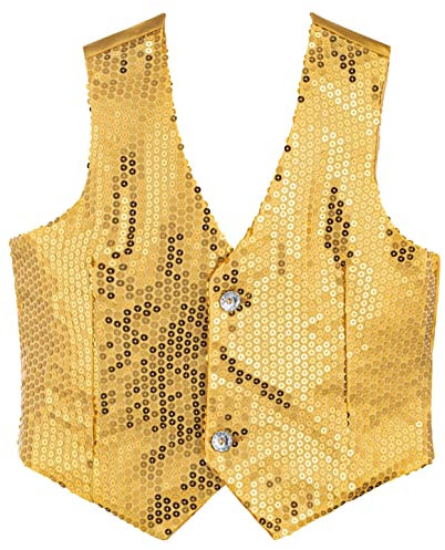 Dress Up America 744-XL Paillettenjacke für Erwachsene, Gold, Größe 14+ Jahre (Taille: 90-109 Höhe: 152+ cm)