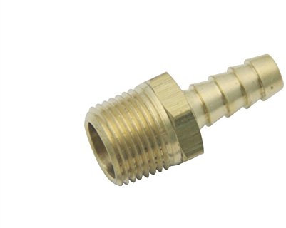 LTWFITTING Messing Fittings Anschluss 3/8 Außengewinde IG x 5/16(8 mm) Schlauch (5 Stück)