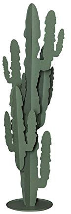 Arti & Mestieri Cactus - Pianta Decorativa di Design 100% Made in Italy - in Ferro, 40 x 100 cm - Verde Salvia