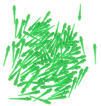 Gazechimp 100 Stück Profi Dartspitzen für Elektronik Soft Dart - Lang und Stabil - Grün