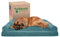 Furhaven XXL Orthopedic Dog Bed Plush & Suede Sofa-Style w/Removable Washable Cover - Deep Pool, Jumbo Plus (XX-Large)