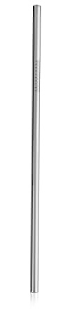 TRUE 8273 Stainless Steel Cocktail Reusable Metal Straw, Dishwasher Safe, 8.5 Inch, Set of 1, Silver