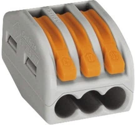 WAGO Diverse Klemmen, Art und Menge individuell wählbar (Verbindungsklemme 222-413 wieder lösbar, 1)