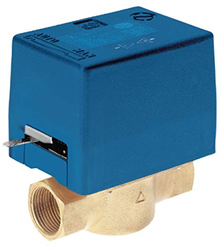 Mut SF25-2 230V Zona-Ventil mit 2-Wege-Flechtkopf, 230 V, Blau und Gelb