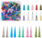 BENECREAT 120 STÜCKE Dispensing Needle Kits Edelstahl TT PP Stumpfe Spitze Spritzennadeln zum Nachfüllen von Tinten Kleber und Spritzen (3 Style Tips, 14-25G)