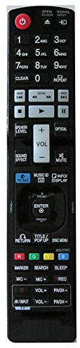 Replacement Remote Control for LG BLU RAY DVD Player AKB72976003