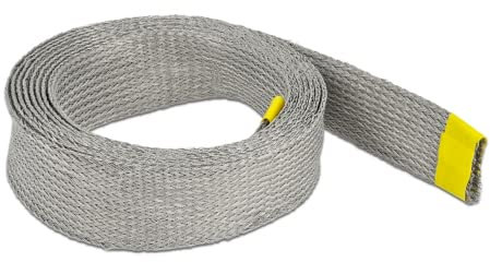 Geflechtschlauch zur EMV Abschirmung dehnbar 2 m x 25 mm