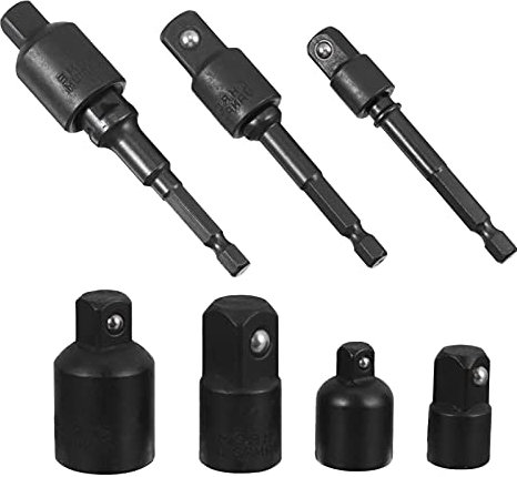 Set Di 7 Adattatori Per Bussola Di Conversione Per Trapano Cacciavite Cacciavite A Bussola Da 1/4 3/8 E 1/4