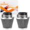 QAZAKY 2 pezzi filtro aria pulitore 57 mm 58 mm 59 mm 60 mm compatibile con 50 cc-90 cc 110 cc 125 cc 150 cc 200 cc GY6 moto ATV scooter Quad Go Kart ciclomotore Pit Dirt Racing Bike Suzuki Baja 6 cm