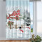 Violetpos Vorhänge Gardinen für Wohnzimmer Schlafzimmer 1 Stück Winter Weihnachten Schneemann 135x175cm W/H
