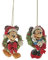 Enesco - Micky Maus & Minnie Maus - 2-tlg. Hängender Christbaumschmuck aus Plastik - Whimsical - Hochzeit & Weihnachten