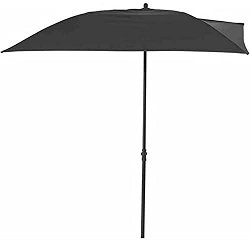 Froschkönig24 City Balkonschirm Sonnenschirm, 160x100 cm, Anthrazit/Grau