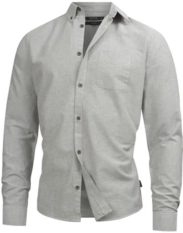 Indicode Herren Kepner Hemd mit Brust-Tasche aus Baumwolle | Herrenhemd für Männer Beetle, L
