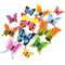 JYPHM 24 Stück 3D Schmetterlinge Deko Abnehmbare Dekoration Wandtattoo Butterfly Wandsticker Schmetterling Wandaufkleber Heimdeko Kinderzimmer Schlafzimmer Deko Bunt