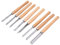 Jeanoko 8pcs HSS Turning Chisel Set,Wood Turning Chisel Set with Wooden Presentation Box,65 Manganese Steel and Beech Long Service Life,for Hard and Soft Woods,Walnut