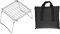 BOROCO Klappgrill,Camping Grill,Tragbare Lagerfeuergrills,Silberne Mini Klappständer,Edelstahl Camping Grillregals aus Edelstahl