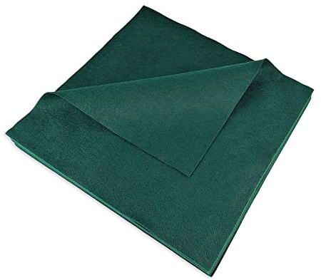 Jtnohx Morbido Fogli di Feltro Verde Scuro Tessuto Feltro Pannolenci 30cm