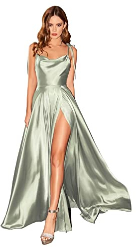 BABYONLINE D.R.E.S.S. Robe de Cocktail Sexy Longue pour Mariage Femme Demoiselle d'honneur pour Soirée Fête