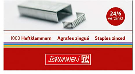 NEU BRUNNEN Heftklammern/Tackernadeln, 1000 Stück, 24/6