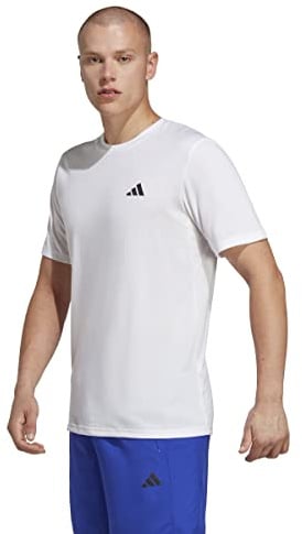 adidas Herren Train Essentials Comfort Training Tee, White/Black, M
