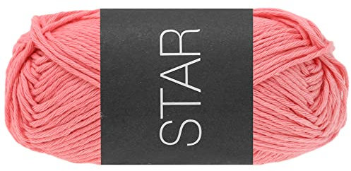 LANA GROSSA Star | Topflappen-Baumwolle | Handstrickgarn aus 100% Baumwolle | 50g Wolle zum Stricken & Häkeln | 90m Garn FB100