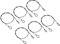 PATIKIL 2Ft Safety Cable Lock, 6 Pack Stainless Steel 2mm Dia Security Wire Rope with Double Loop for Stage Lighting Luggage Lock Black