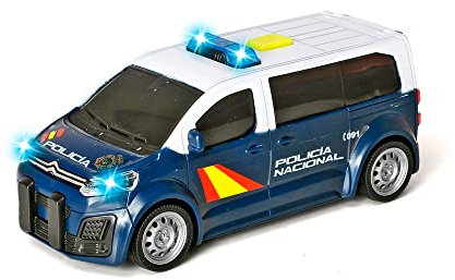 Dickie Toys - Policía Nacional Furgón Citroen Space Tourer a fricción, 15 cm, luz y Sonido, Puertas No se abren (203712027SI2) - +3 años