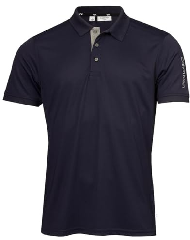 Calvin Klein Mens Club Golf Polo Shirt - Navy - L