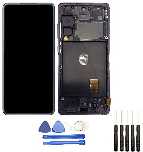 Visiodirect Ecran Complet sur châssis Compatible avec Samsung Galaxy S20 FE 5G SM-G781B Bleu Vitre Tactile + ecran LCD + Kit Outils