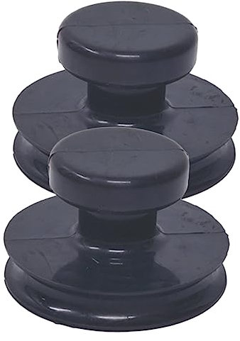 TOPPERFUN 2pièces Poignées Ventouse Caoutchouc Pour Bol Chantant Accessoires De Lot De Faciles À Installer Utiliser