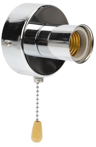 UKCOCO Portalámparas De Techo Con Cadena Accesorios Para Lámparas Base De Lámpara Con Interruptor De Tracción