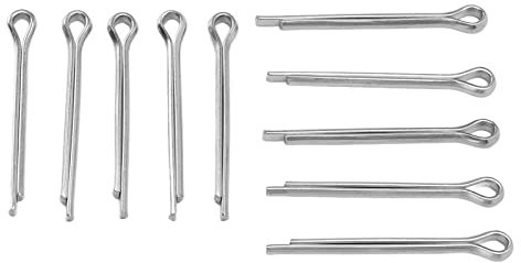 Acouto Sicherungsstifte für Fahrradscheibenbremsbeläge, Rostfreier Edelstahl, Geteilter Splintsicherungsstift, Sicherungsstift, Scheibenbremse, Sicherungsstifte für