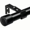 Gardinenstange Schwarz Vorhangstange Ausziehbar Vorhang Stangen 160CM Lang Gardinenstangen 90-170CM Schwarz Φ25mm