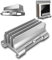 Laptop Stand Vertical Laptop Stand, Triple Slot Aluminum Desktop Stand Holder With Adjustable Dock,Compatible,Silver