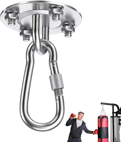Gancio Soffitto in Acciaio Inossidabile, Gancio da Soffitto Resistente, Ganci Altalena Cuscinetto, Gancio per Carichi Pesanti, Ganci per Altalena Pesanti, Gancio per Altalena Supporto, per Amaca