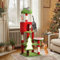 YITAHOME 137cm Torre de árbol para Gatos con Condominios, Perchas Superiores, Hamaca, Postes y Tablero para Rascar de Sisal, Centro de Actividades de Juego para Gatitos, Decoración Navideña