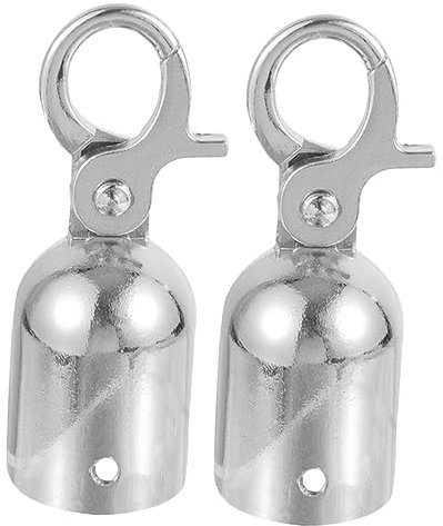 ARTIBETTER 2 PièCes butéE De Fin De Corde En Acier Inoxydable Avec Mousqueton Pour Garde-Corps Accessoires De Corde Pour ÉVéNements Et DéCorations