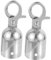 ARTIBETTER 2 PièCes butéE De Fin De Corde En Acier Inoxydable Avec Mousqueton Pour Garde-Corps Accessoires De Corde Pour ÉVéNements Et DéCorations