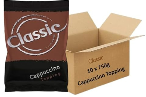Classic Cappuccino Topping Bulk Vending Supplies - 10 x 750g Pack