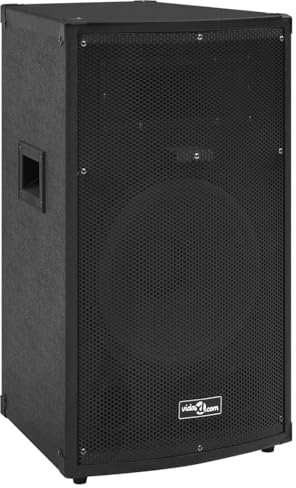 Homgoday Professional Passive Hifi Stage Speaker 1000 W Black 37x37x64cm Speakers Others