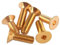 KSeSii 2–20 Stück M2 M2.5 M3 M4 M5 M6 M8 reines Messing, Flache Sechskant-Innensechskant-Senkkopfschrauben(16mm,M5 10pcs)